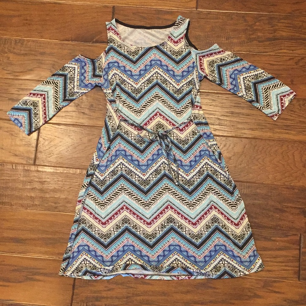 Justice Open Shoulder Dress